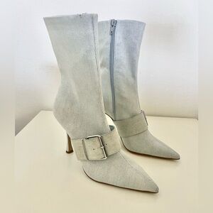 Steve Madden light-wash denim Heeled Boots